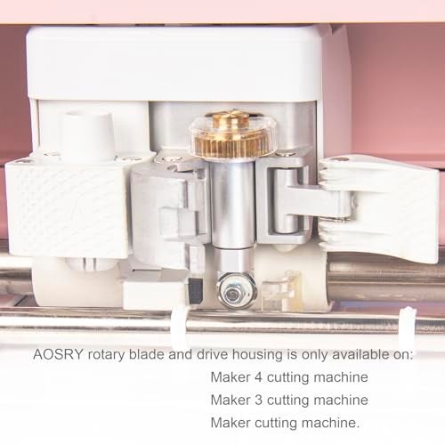 AOSRY Maker Rotary Blade for Maker 43Maker Aosry Rotary Blade Drive Housing for Cutting Bamboo Fabric Canvas Chiffon Cotton Denim Felt Fleece Gauze Silk Lycra Microfiber Nylon - Image 3