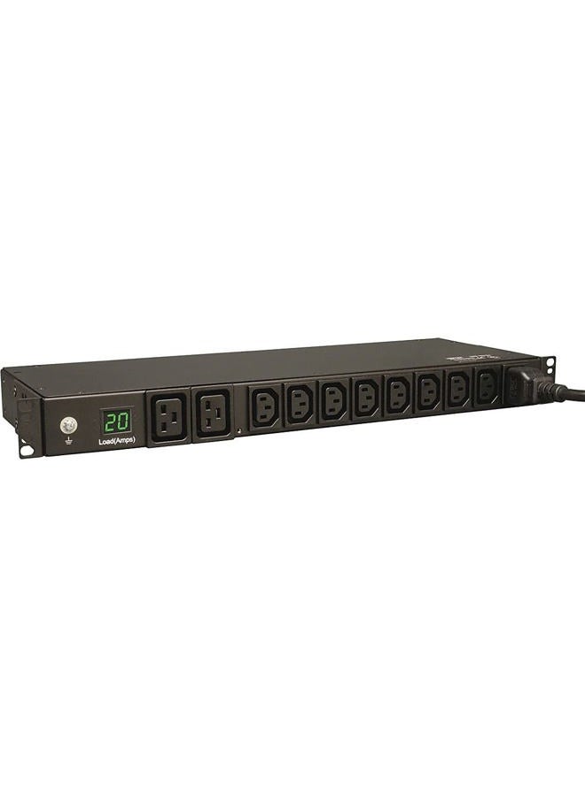 Tripp Lite PDU Single-Phase Metered 208/230V 3.7kW 20A 8 C13; 2 C19 C20 Horizontal 1URM (PDUMH20HV) - Image 2