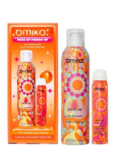 amika AMIKA Perk Up Power-Up Dry Shampoo Duo 7.1oz. (201g)/257ml - Talc-Free, Oil-Absorbing Dry Shampoo Set for Fresh, Voluminous Hair with Long-Lasting Oil Control  - Image 1