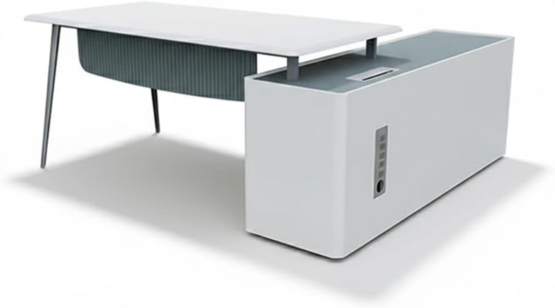 Neo Front L-Shape Executive Desk with USB Support - Image 2