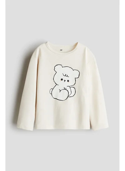اتش اند ام Printed cotton top