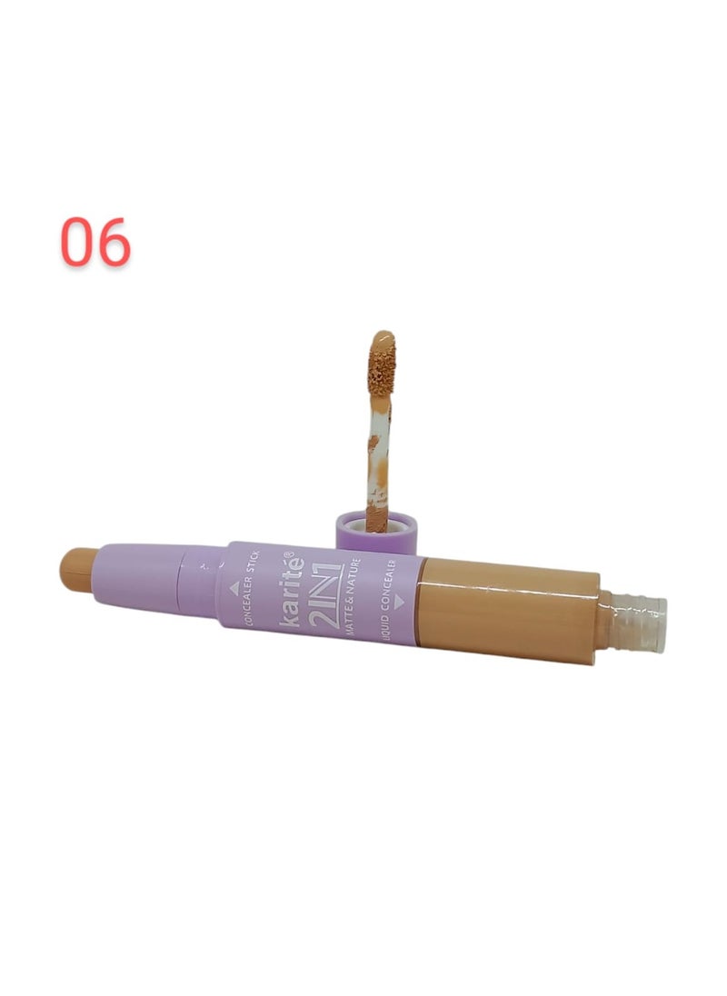 KARITE - 2 in 1 concealer stick & concealer liquid 06 - Image 1