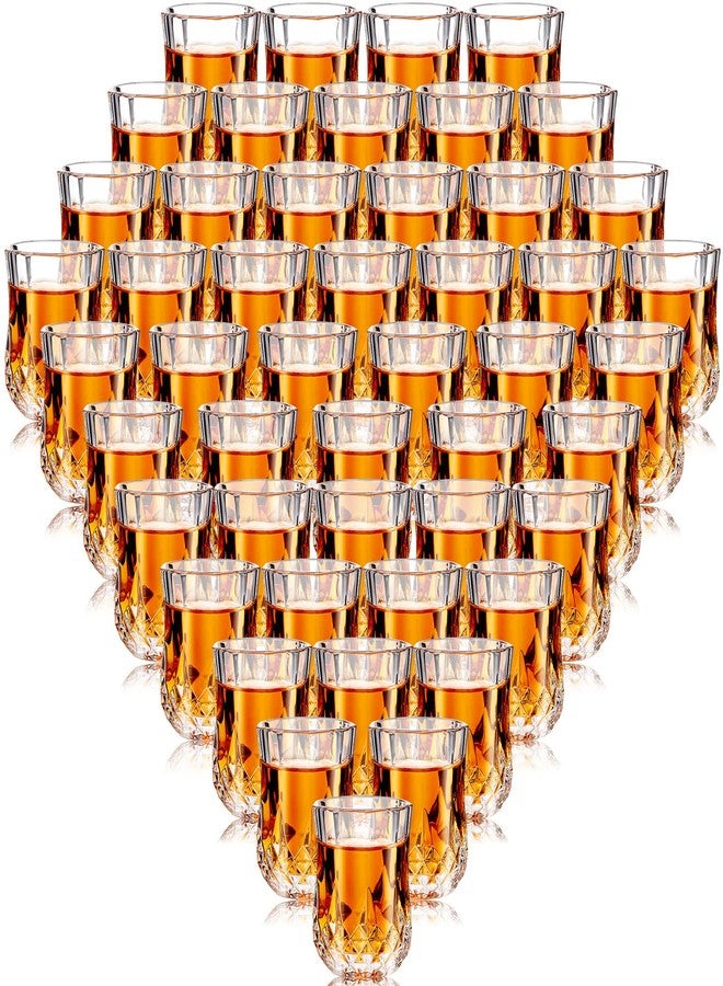Meanplan 1.7oz Mini Shot Glasses Set Tasting Glasses Heavy Base Clear Shot cup Cute Cordial Mini Wine cups for Serving Whiskey, Wine, Juice(48 Pcs) - Image 1