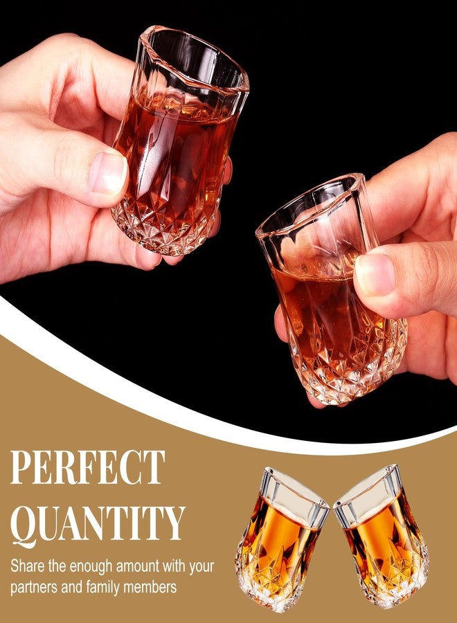 Meanplan 1.7oz Mini Shot Glasses Set Tasting Glasses Heavy Base Clear Shot cup Cute Cordial Mini Wine cups for Serving Whiskey, Wine, Juice(48 Pcs) - Image 3