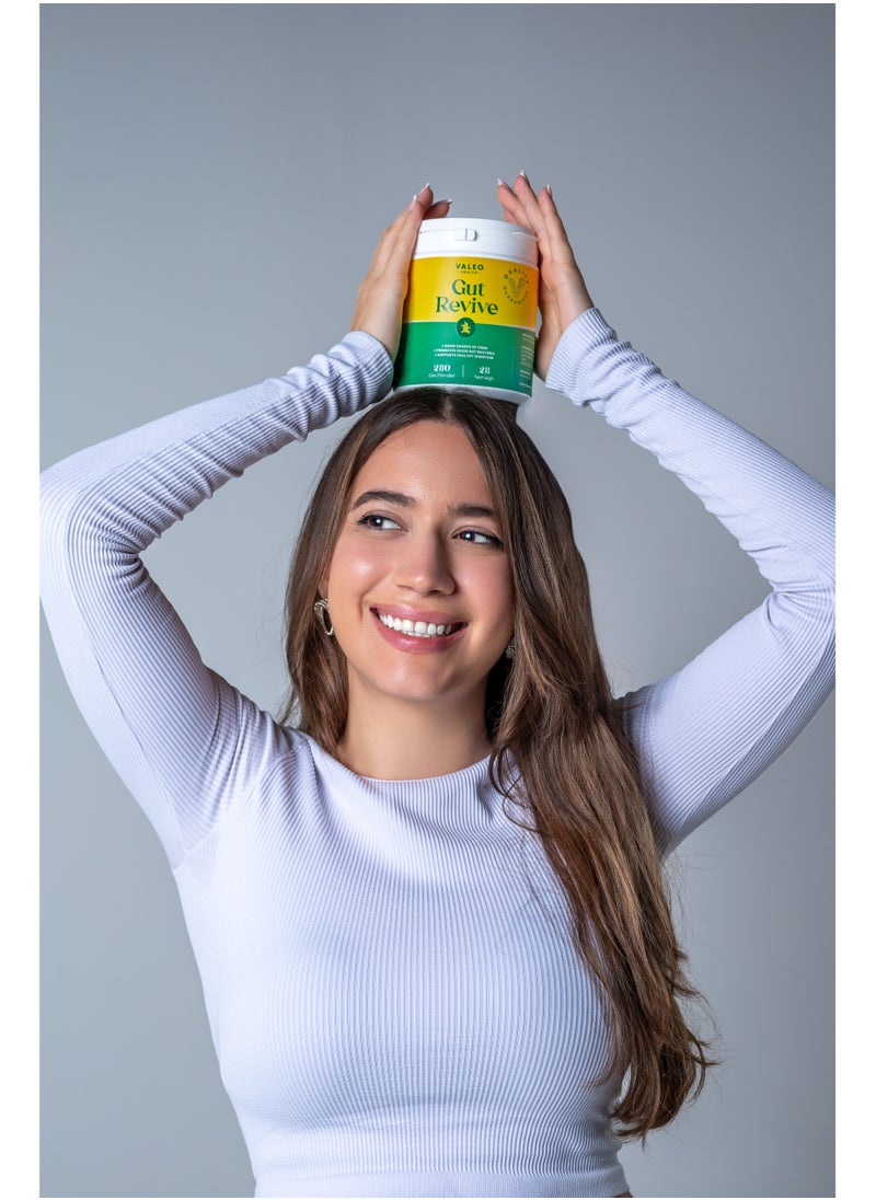 VALEO - Gut Revive Cleanse for Women & Men Prebiotics, Probiotics & Fiber for Digestive Health - 280g Powder - Image 1