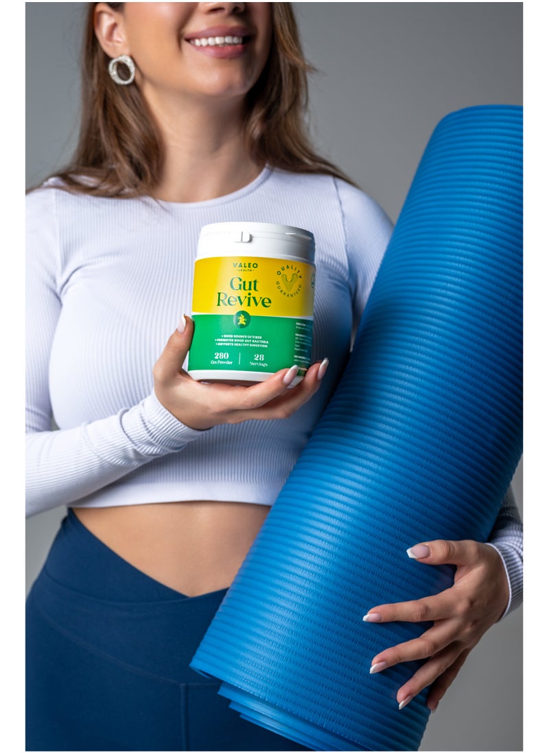 VALEO - Gut Revive Cleanse for Women & Men Prebiotics, Probiotics & Fiber for Digestive Health - 280g Powder - Image 1