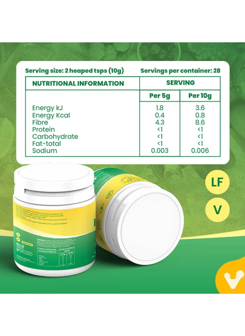 VALEO - Gut Revive Cleanse for Women & Men Prebiotics, Probiotics & Fiber for Digestive Health - 280g Powder - Image 1