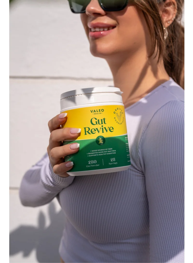 Valeo Gut Revive Cleanse for Women & Men Prebiotics, Probiotics & Fiber for Digestive Health - 280g Powder