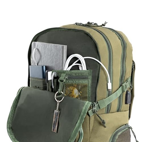 Tripole Fox Laptop Backpack with Fiber Frame for Daily Use and Overnight Travel (Olive Green) - Image 4