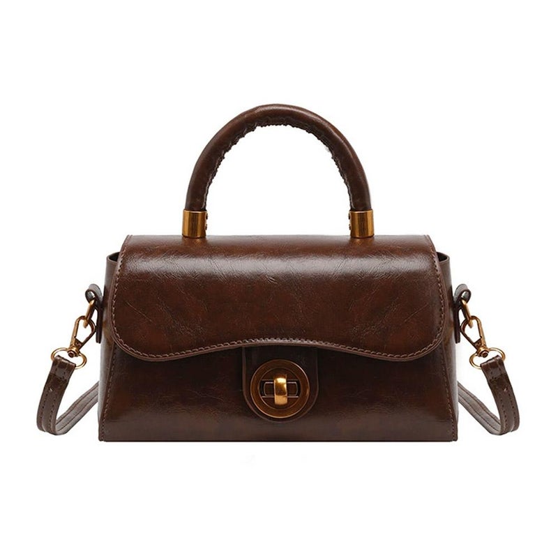 High-end, stylish, retro-inspired, versatile small square handbag for women, perfect for commuting or as a shoulder or crossbody bag. - Image 3