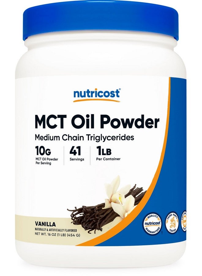 Nutricost Premium Mct Oil Powder (1 Lb Vanilla) Best For Keto Ketosis And Ketogenic Diets Zero Net Carbs Non Gmo And Gluten Free Medium Chain Triglyceride - Image 2