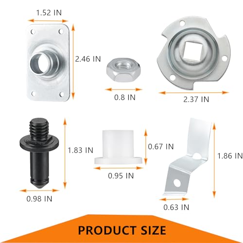 Cykemo WE25X205 WE25M40 Dryer Drum Bearing Replacemnt Kit Contains WE12M29 Drum Drive Belt WE1M333 Drum Bearing Slide - Compatible With GE Hotpoint Replaces AP2619300,784658,PS267529 - Image 2