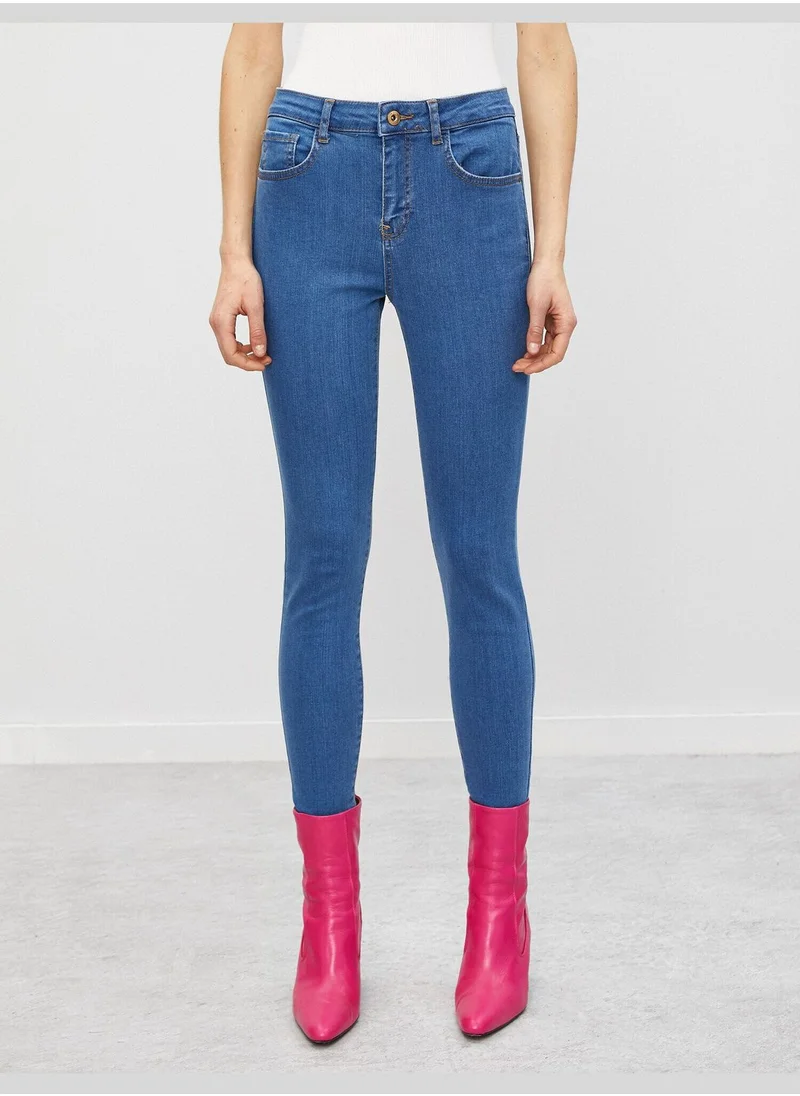 كوتون High Waist Skinny Carmen Jeans