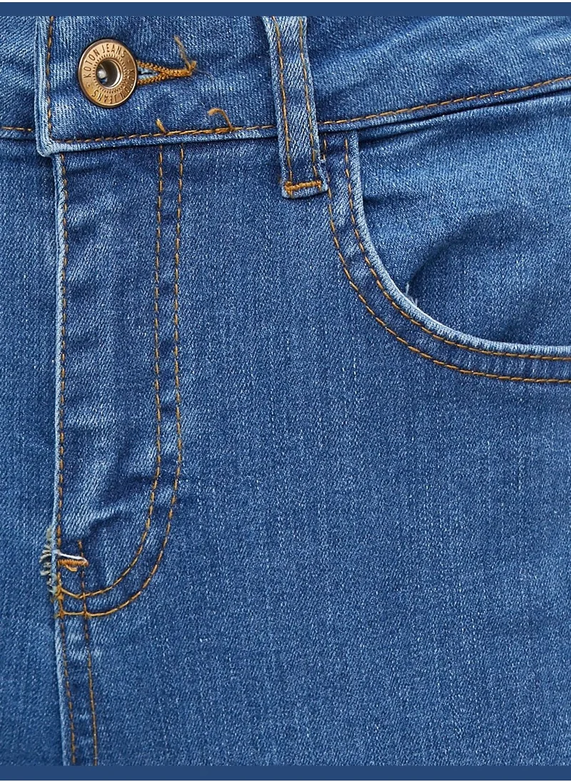 كوتون High Waist Skinny Carmen Jeans