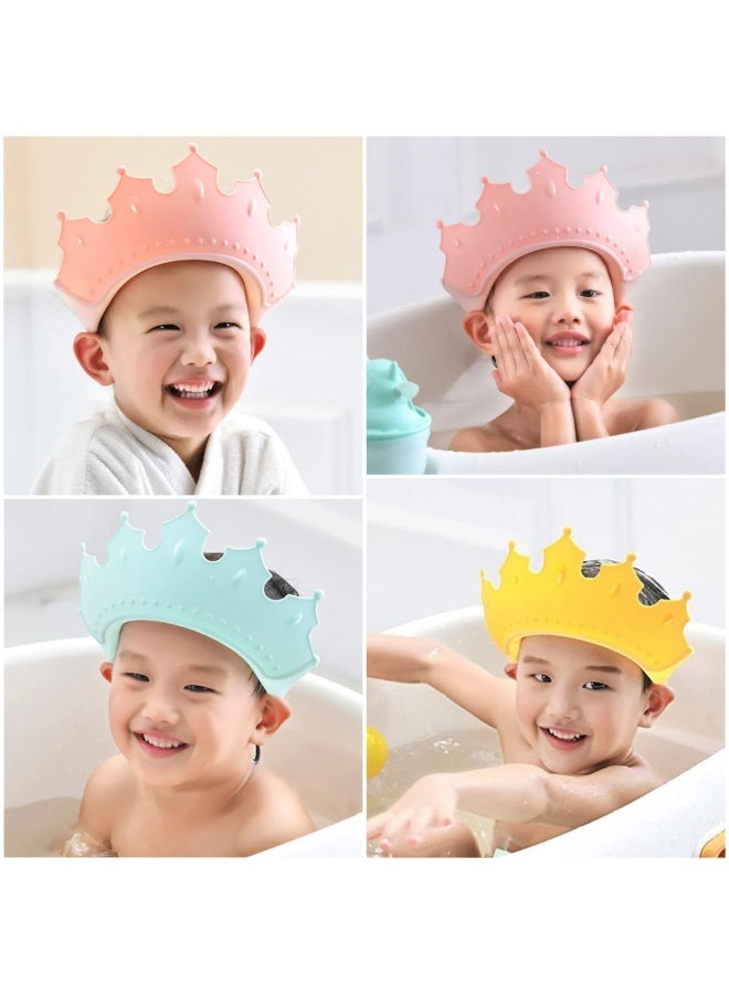 Kids Shower Cap – Cute Crown Design Waterproof Bath Cap for Children - Image 1