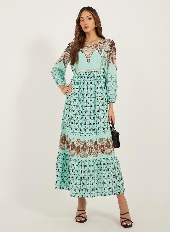 Styli Printed Tiered Dress  - Image 2