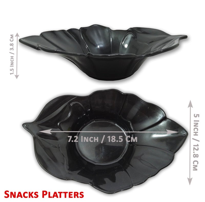 BHOJANWARE Fiber Designer shape platter snack pack of 6 dinner plates set kitchen utensils - Image 2