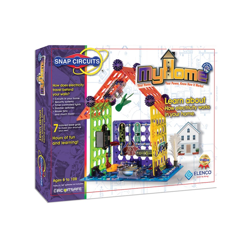Snap Circuits Elenco My Home Electronics Building Kit for Kids Ages 8 and Up - Image 1