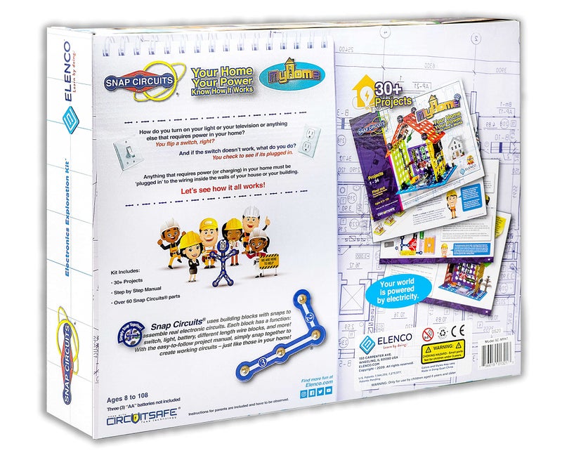 Snap Circuits Elenco My Home Electronics Building Kit for Kids Ages 8 and Up - Image 2