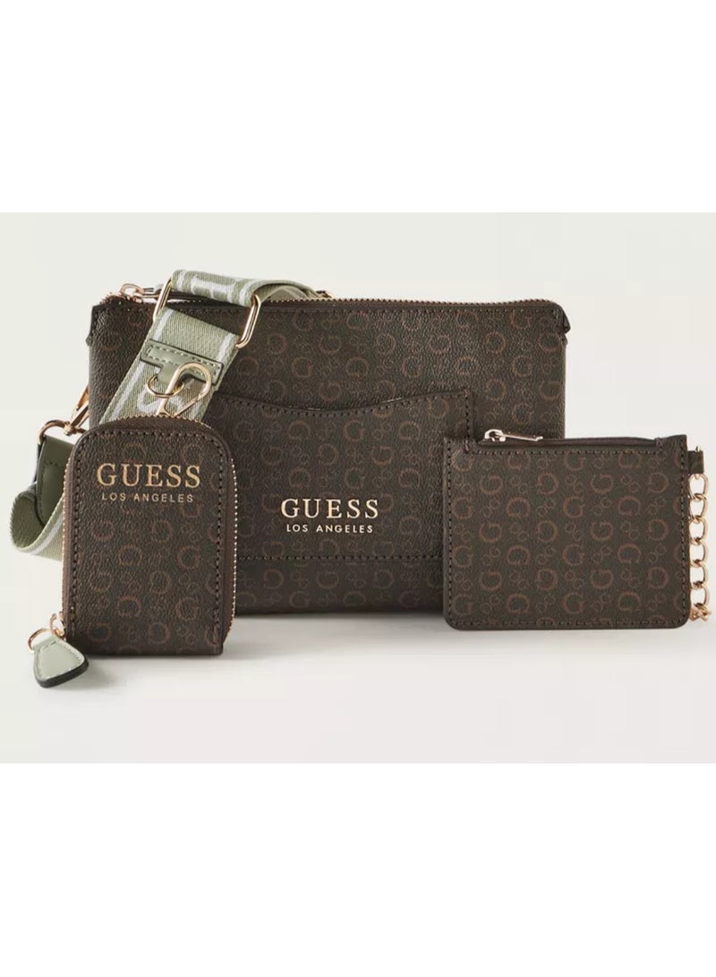 GUESS Womens Normandy Mini Crossbdy Top Zip Crossbody Bag  - Image 1