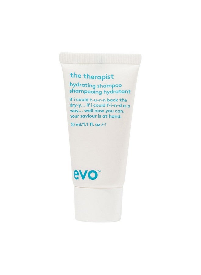 EVO The Therapist Hydrating Shampoo - Hydrates, Strengthen and Softens Whilst Improving Shine - Protects Colour Treated Hair, Helps to Detangle - Travel Size, 30ml / 1.01fl.oz - Image 1