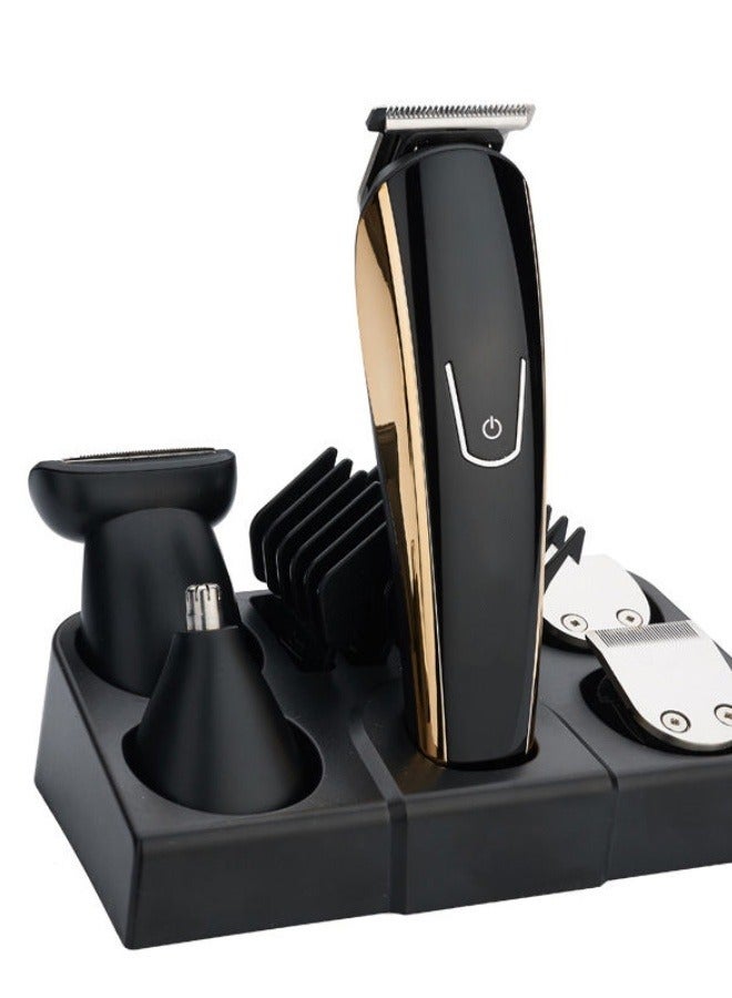 Generic Men's Grooming Set Hair Clipper, Low Noise Replaceable Heads LED Display Hair Clipper, 8-in-1 Electric Hair Trimmer  - Image 1