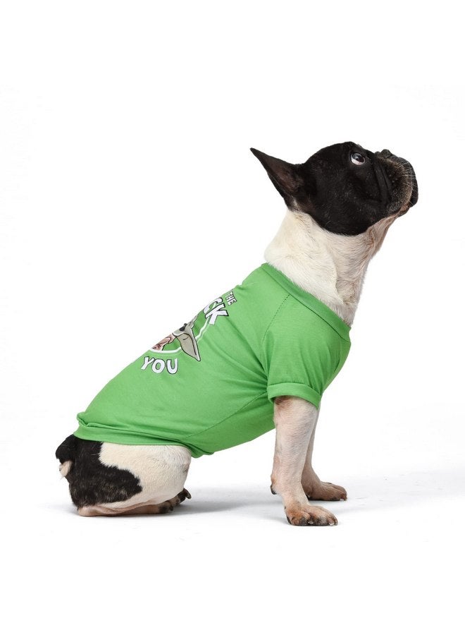 Star Wars for Pets Grogu May The Luck Be with You Dog Tee for St. Patrick’s Day | Size Large | Star Wars Dog Clothing and Apparel, Cute Dog Clothes, Green (FF20332) - Image 3