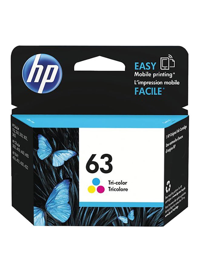 HP طقم خرطوشة حبر 63 لطابعة إنك جيت من قطعتين متعدد الألوان - Image 2