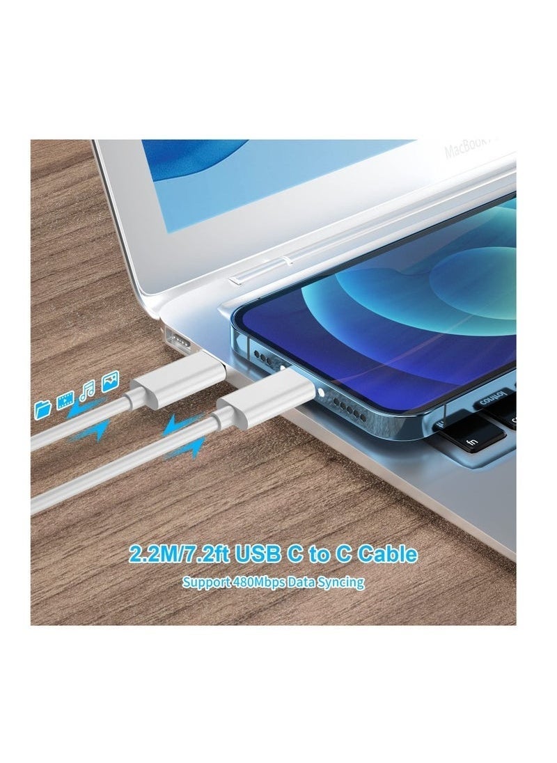 Gravity MacBook Pro Charger 106W Super Fast Charger ‚Äì Compatible with MacBook Pro 16, 15, 14, 13 Inch, MacBook Air 13 Inch, iPad Pro 2021/2020/2019/2018, Includes 7.2ft USB C to C Cable ‚Äì High-Speed Charging for Laptops, Tablets, and More, Durable and Efficient Power Adapter - Image 5