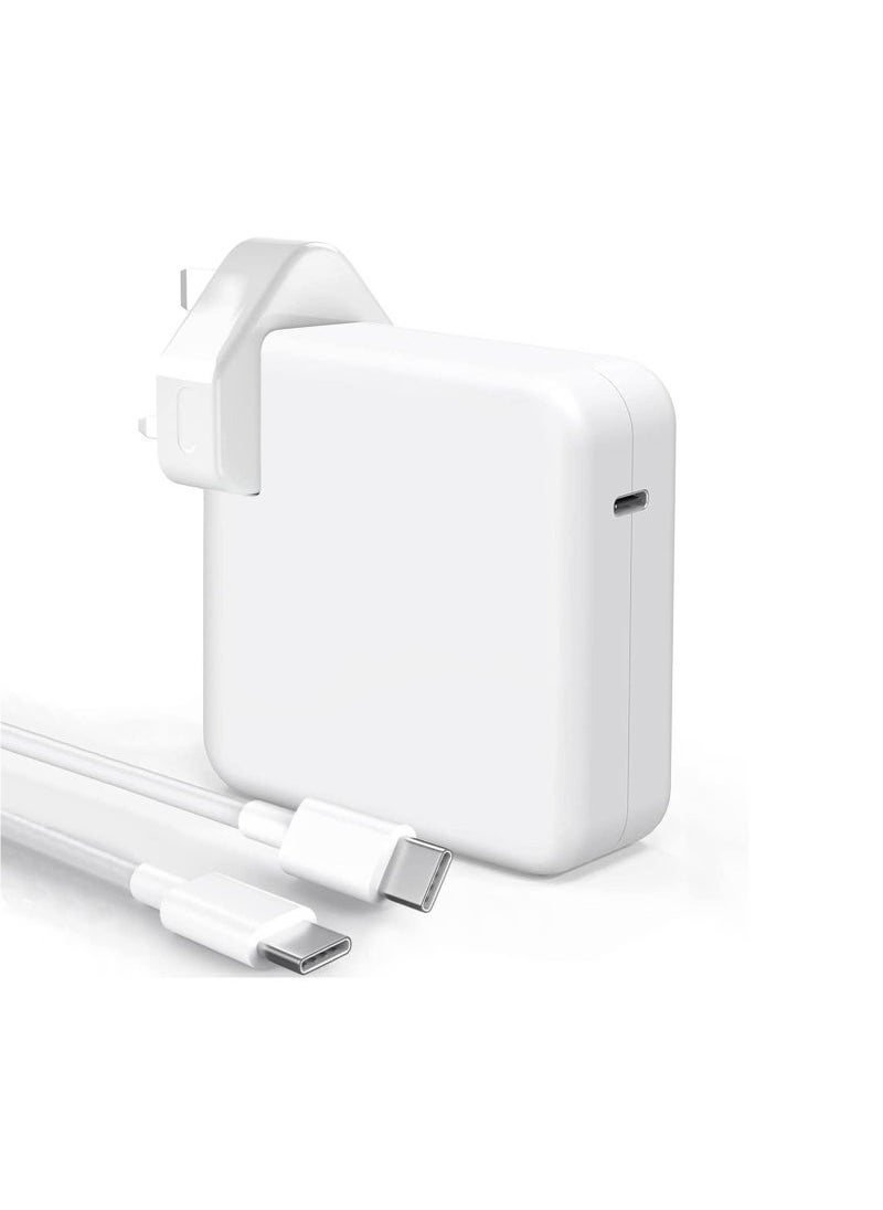 Gravity MacBook Pro Charger 106W Super Fast Charger ‚Äì Compatible with MacBook Pro 16, 15, 14, 13 Inch, MacBook Air 13 Inch, iPad Pro 2021/2020/2019/2018, Includes 7.2ft USB C to C Cable ‚Äì High-Speed Charging for Laptops, Tablets, and More, Durable and Efficient Power Adapter - Image 1