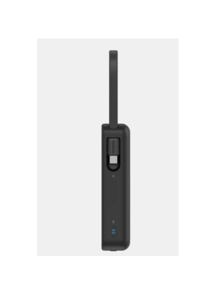 Momax - MOMAX 1-POWER VITAL+ 10000mAh POWER BANK WITH BUILT IN USB-C & LIGHTNING CABLE - Image 1