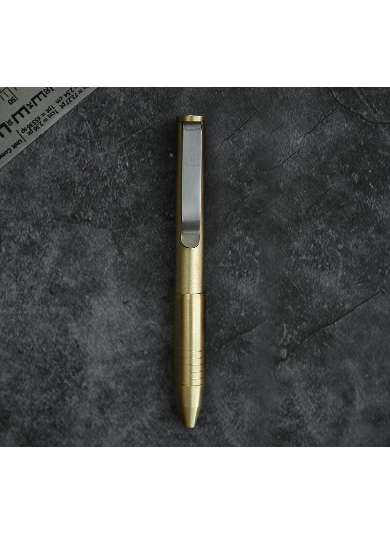 BIG IDEA DESIGN BIG IDEA DESIGN Brass Pocket Pro Pen (Yellow Tone)  - Image 4