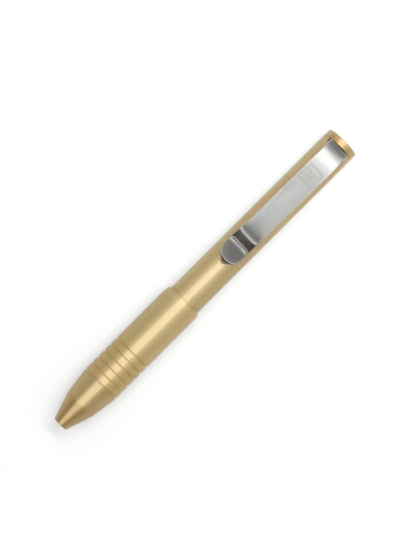 BIG IDEA DESIGN BIG IDEA DESIGN Brass Pocket Pro Pen (Yellow Tone)  - Image 1