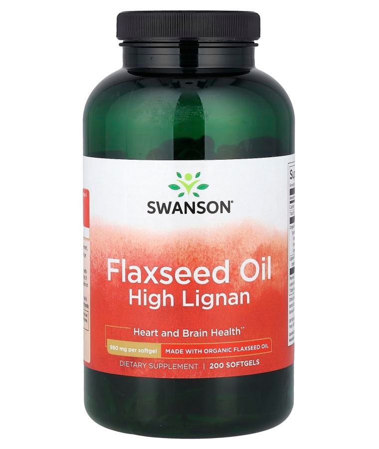 Flaxseed Oil High Lignan 200 Softgels