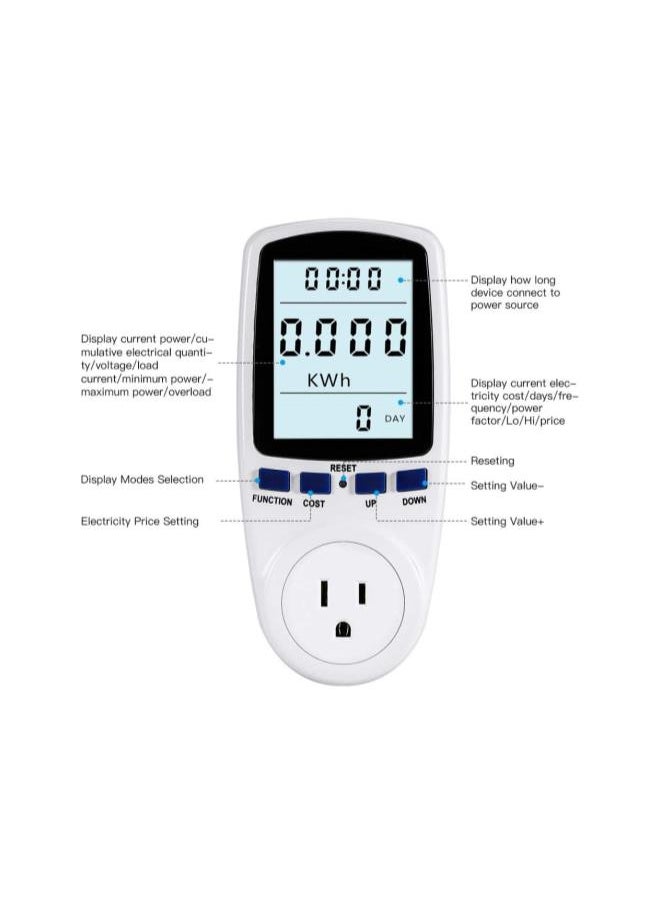 Electricity Monitor, Home Electricity Usage Monitor Power Meter Energy Watt Volt Consumption Analyzer - pzsku/Z595AD77BA3F9498FCBD1Z/45/_/1733078016/cc6fa02e-d100-42c9-a448-25aeb008ddd7