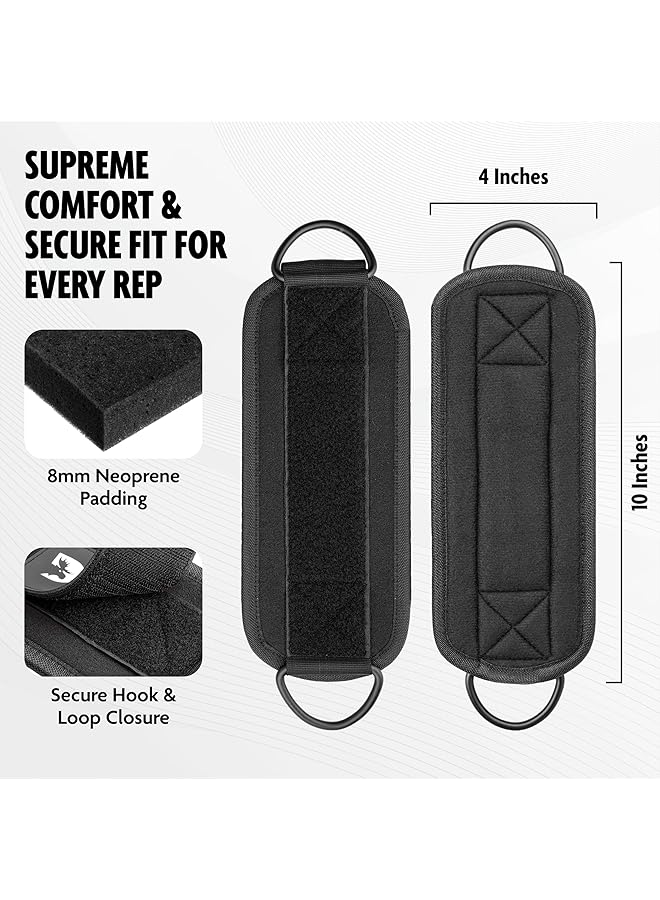 Dmoose Ankle Strap For Cable Machine - One Size Fit With Premium Padding, Glute Kickback Ankle Strap, Ankle Cable Straps For Workout, Booty Workout, Leg Extension, Hip Abductors & Lower Body Exercises - Image 3