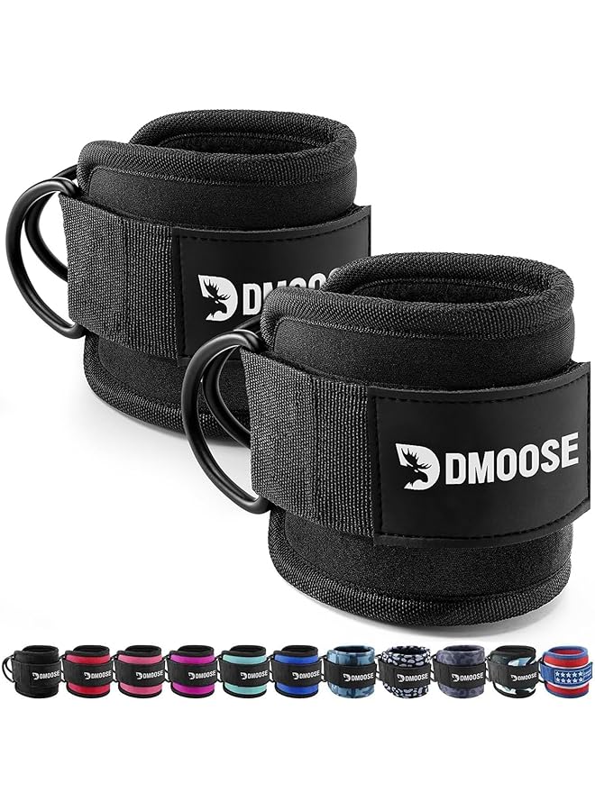 Dmoose Ankle Strap For Cable Machine - One Size Fit With Premium Padding, Glute Kickback Ankle Strap, Ankle Cable Straps For Workout, Booty Workout, Leg Extension, Hip Abductors & Lower Body Exercises - Image 1