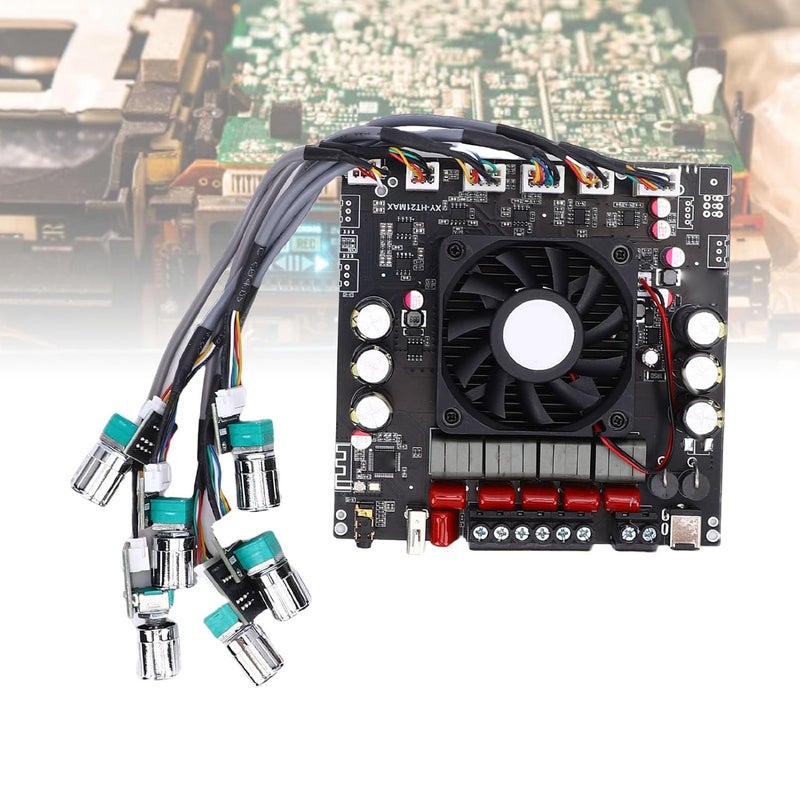Eujgoov 2.1 Channel Amplifier Board BT 5.0 Digital Sound Amp Module with Treble Bass Control Short Circuit Protection for Home Speaker PC Phone TV - Image 2