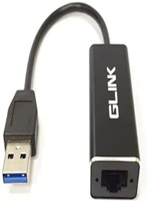 GLINK GL 015 USB 3.0 to RJ45 Gigabit Ethernet Adapter 10/100/1000 Mbps, Compatible with Galaxy S22 Ultra, iPad Pro 2020, MacBook Pro, Chromebook Pixel, Dell XPS 13 (Aluminum Body)