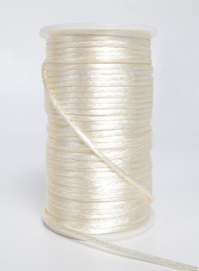 LUSTEMBER Satin Nylon Cord String for Jewelry Making Bracelet Necklaces Beading Thread Rattail Macrame Kumihimo Chinese Knot Craft - Image 1