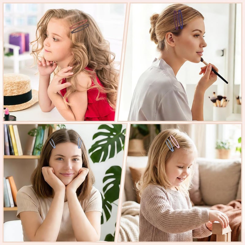 obeoby 40 قطعة من مشابك الشعر المعدنية، مقاس 2.36 بوصة، إكسسوارات للنساء والفتيات، دبابيس شعر لطيفة، هدايا العطلات وأعياد الميلاد (10 ألوان) - Image 4