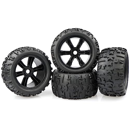 Aimrock 17mm Hex Wheels and Tires RC Truck Tire and Rims w/Foam Inserts for 1/8 Kraton 1/10 Maxx E-Revo, 4PCS - Image 5