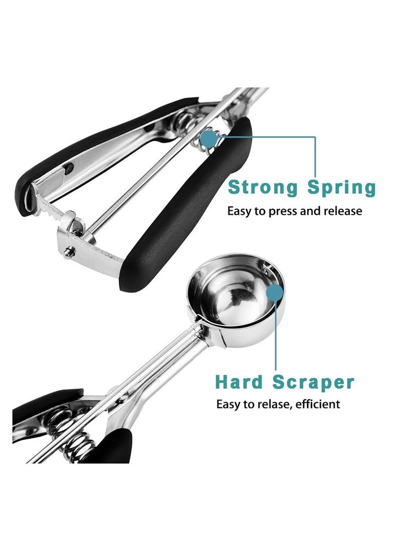 XICEN 3 PCS Cookie Scoops for Baking,Cookie Dough Scoop,Made of 18/8 Stainless Steel  - Image 3