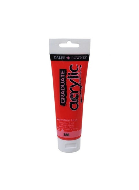 Acrylic Paint Tube-Vermilion Hue