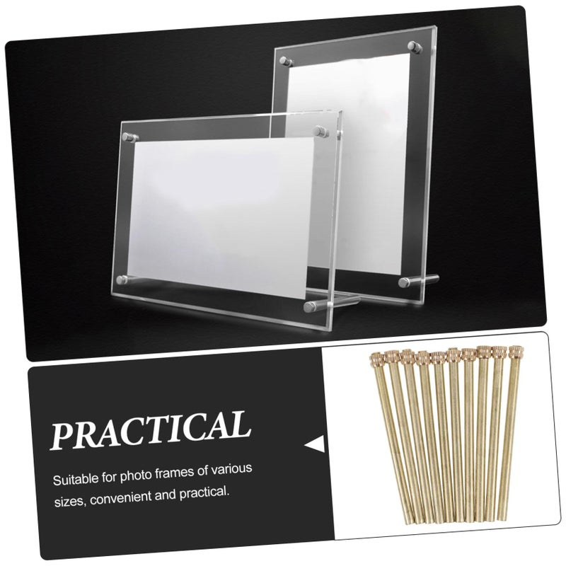 Metal Photo Frame Back Support Stands 10Pcs Sturdy Easel Holders For Desktop Display - Image 4