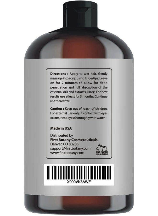 First Botany Cosmeceuticals, Hair Regrowth and Anti Hair Loss Shampoo 16 fl oz, with DHT blockers- Daily Hydrating, Detoxifying, Volumizing Shampoo For Men and Women - Image 4