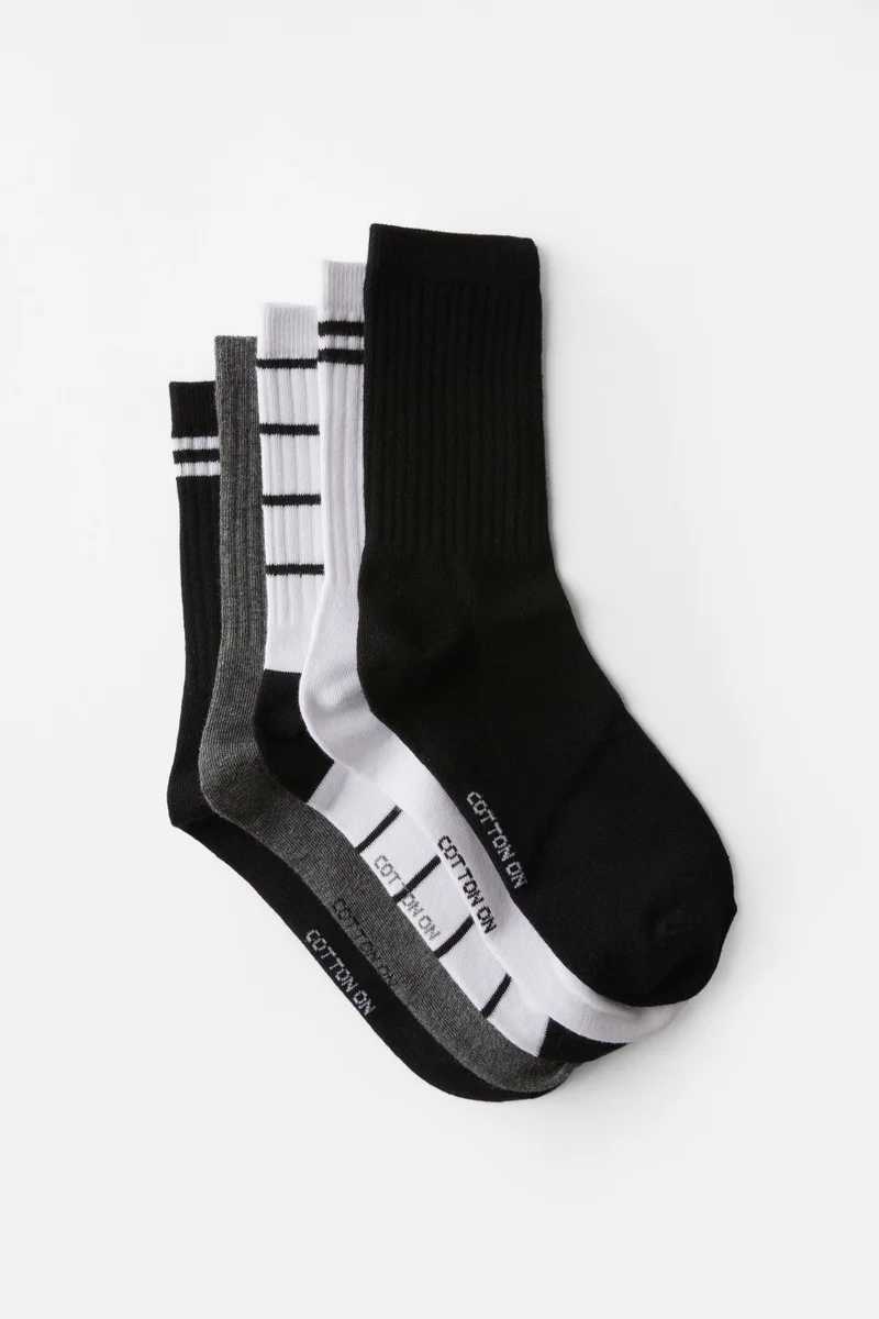 Rubi 5PK CREW SOCK