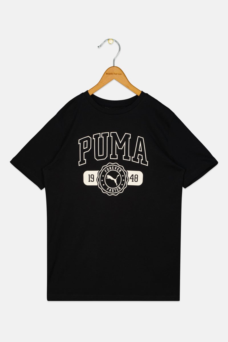 PUMA Kids Boy Sportswear Fit Short Sleeve Outdoor T-Shirt, Black - Image 2