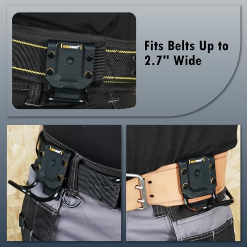 MELOTOUGH Hammer Holder for Belt, Hammer Loop, Hammer Holster, Hammer Belt Holder (Black) - Image 4