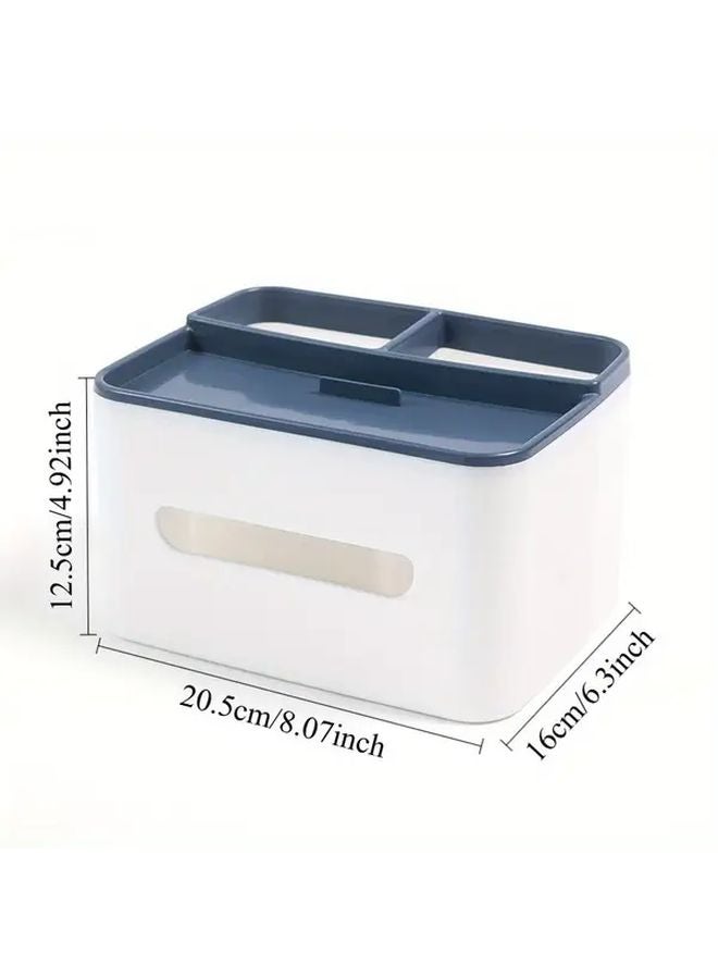 Grey Remote Control Holder And Tissue Box Combo Multifunctional Home Car Office Organizer - Image 5